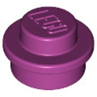 Lego destička kulatá 1x1, purpurová (6248970)